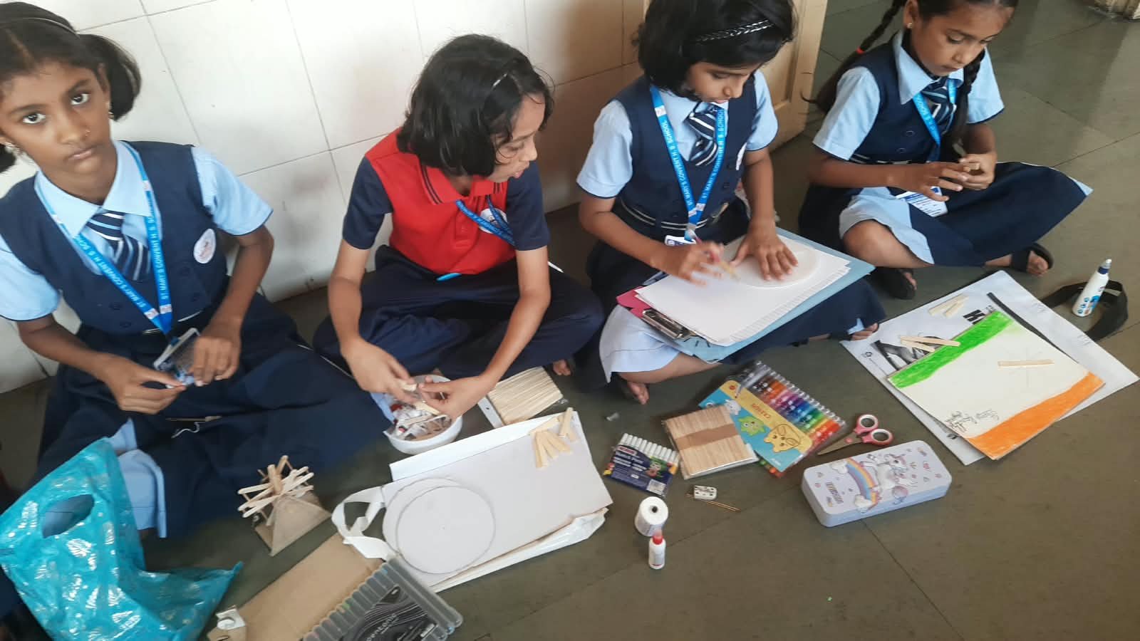 Class IV – Charkha Making Activity
