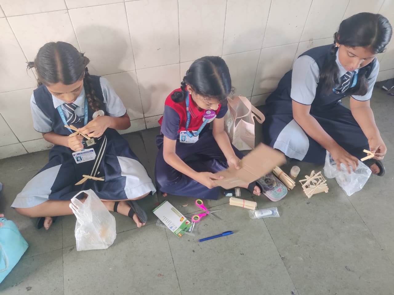 Class IV – Charkha Making Activity